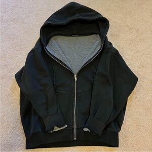 Brandy Melville Black Zip Up